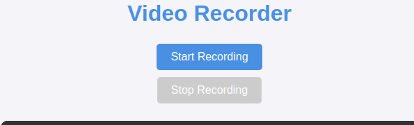 Video Recorder App